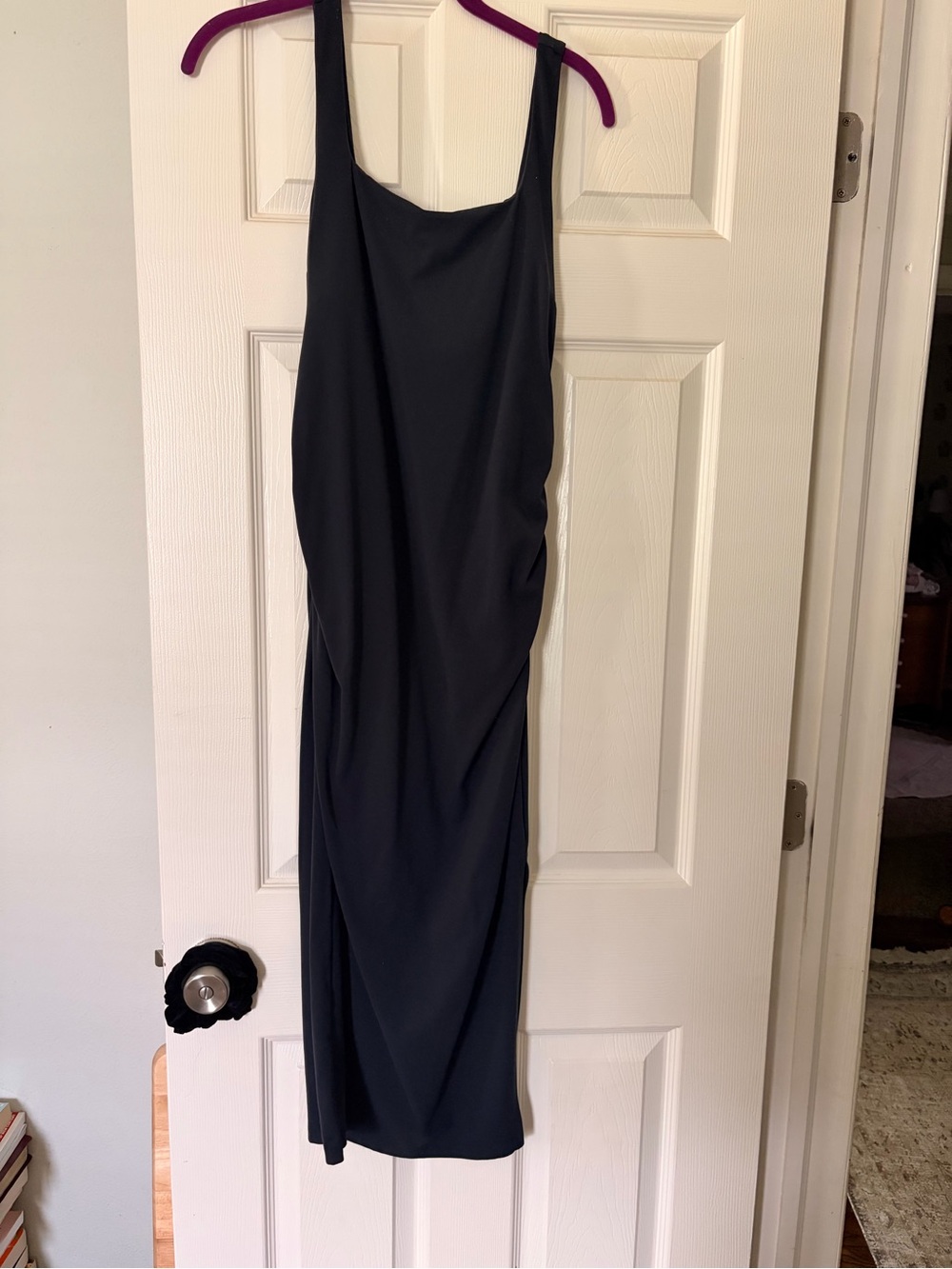 CRZ YOGA Butterluxe Maternity Square Neck Midi Dress